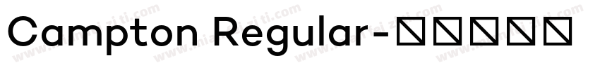 Campton Regular字体转换